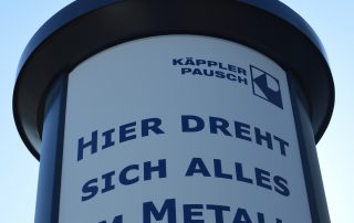 Litfassäule pulverbeschichtet