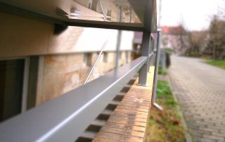 Balkon pulverbeschichtet