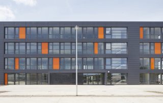 Fassade pulverbeschichtet