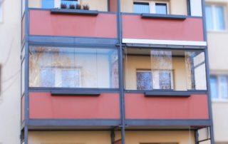 Balkon pulverbeschichtet