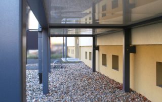 Balkon pulverbeschichtet