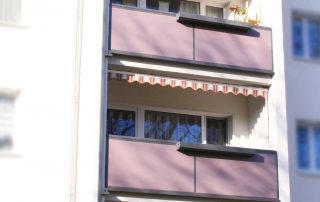 Balkon pulverbeschichtet